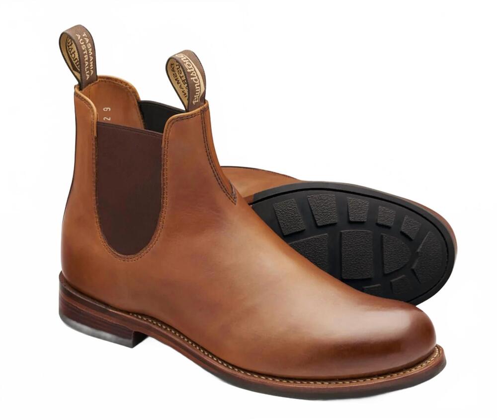NEW BLUNDSTONE men's 158 chelsea boots in chestnut